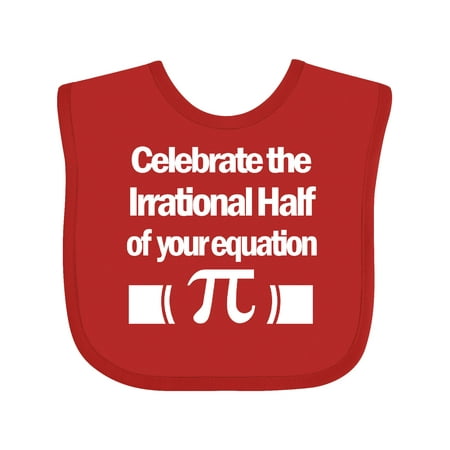 Inktastic Funny Pi Day Math Equation Gift Baby Boy or Baby Girl Bib