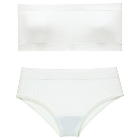 asdoklhq Summer Fall Sports Bras for Women 2023 Womens Fashion Plus Clearance Women s No-steel Ring Gathering No-marking Breathable Tube Top Underwear Briefs Suit 
asdoklhq Summer Fall Sports Bras for Women 2023 Womens Fashion Plus Clearance Women s No-steel Ring Gathering No-marking Breathable Tube Top Underwear Briefs Suit