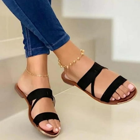 VEKDONE Womens Flat Slide Sandals Summer Trendy Sandals Comfy Style Open Toe Two Strap Slip On Flat Sandals Warm-weather Favorite Size 7.5
VEKDONE Womens Flat Slide Sandals Summer Trendy Sandals Comfy Style Open Toe Two Strap Slip On Flat Sandals Warm-weather Favorite Size 7.5