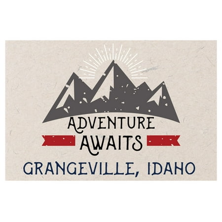Grangeville Idaho Souvenir 2x3 Inch Fridge Magnet Adventure Awaits Design