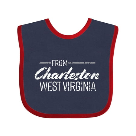 Inktastic From Charleston West Virginia in White Distressed Text Gift Baby Boy or Baby Girl Bib
Inktastic From Charleston West Virginia in White Distressed Text Gift Baby Boy or Baby Girl Bib