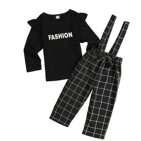 Fsqjgq Baby Gloved Kids Toddler Baby Girls Boys Autumn Winter Print Cotton Long Sleeve Tops Plaid Suspender Trousers Set Clothes Long Sleeve Short Set Cotton Black 100
Fsqjgq Baby Gloved Kids Toddler Baby Girls Boys Autumn Winter Print Cotton Long Sleeve Tops Plaid Suspender Trousers Set Clothes Long Sleeve Short Set Cotton Black 100