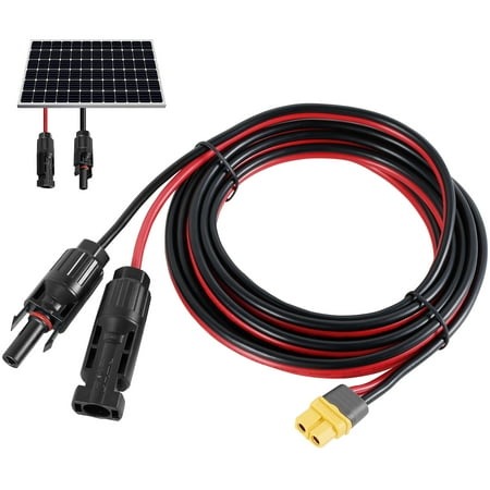 Pluokvzr Power Solar to XT60 Charge Extension Cable IP67 Waterproof 12AWG 10FT Solar Connector to XT60 Adapter Cable for Solar Panel
Pluokvzr Power Solar to XT60 Charge Extension Cable IP67 Waterproof 12AWG 10FT Solar Connector to XT60 Adapter Cable for Solar Panel