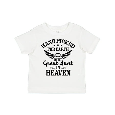 Inktastic Handpicked for Earth by My Great Aunt in Heaven Gift Toddler Boy or Toddler Girl T-Shirt
Inktastic Handpicked for Earth by My Great Aunt in Heaven Gift Toddler Boy or Toddler Girl T-Shirt