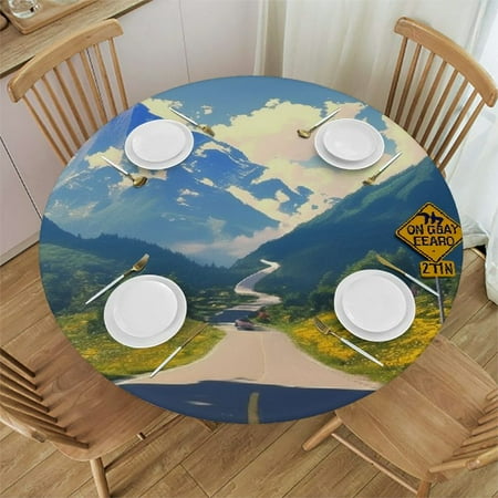 YANMS Mountain Round Table Cover Waterproof 100% Polyester Fiber for Home Dining Decor 31-35
YANMS Mountain Round Table Cover Waterproof 100% Polyester Fiber for Home Dining Decor 31-35