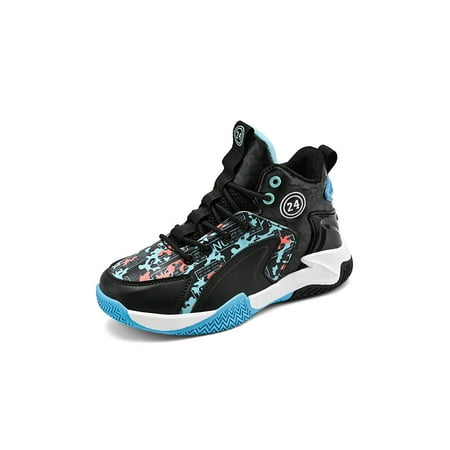 Kesitin Boys Basketball Shoes Durable Sneakers Lace-up Running Shoe Breathable Fashion Trainers Sports Sport Black Blue 2Y
Kesitin Boys Basketball Shoes Durable Sneakers Lace-up Running Shoe Breathable Fashion Trainers Sports Sport Black Blue 2Y