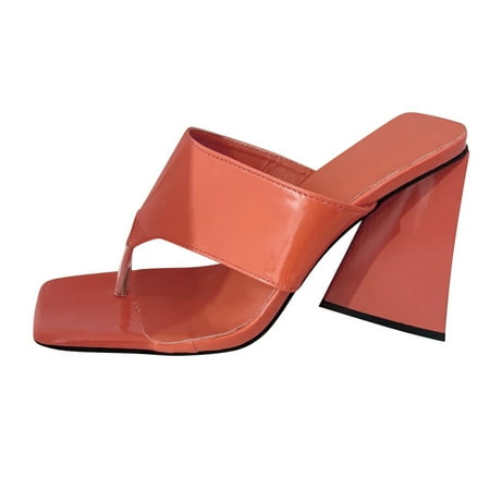 Cathalem Casual Sandals Heels Shoes Women s Thicksoled Breathable Fashion High Women s Fuzzy Slippers Women Open Toe Orange 7.5
Cathalem Casual Sandals Heels Shoes Women s Thicksoled Breathable Fashion High Women s Fuzzy Slippers Women Open Toe Orange 7.5