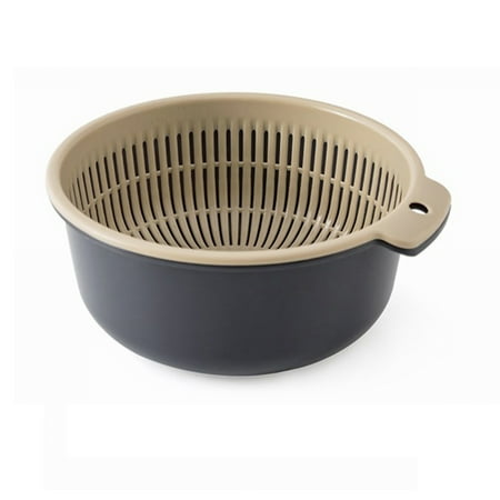 Basket Strainer Vegetable Washing Basket Double Layer Drain Quickly Suspend Multifunction Fruit Strainer With Side Handle For KitchenS Blue
Basket Strainer Vegetable Washing Basket Double Layer Drain Quickly Suspend Multifunction Fruit Strainer With Side Handle For KitchenS Blue