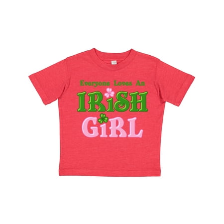 Inktastic Loves an Irish Girl Gift Toddler Toddler Girl T-Shirt