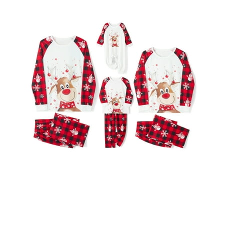 Liangchengmei Christmas Family Pajamas Set Women Men Kids Baby Boys Girls Sleepwear Deer Printed Pullover Tops Red Plaid Pants Matching Xmas PJS
Liangchengmei Christmas Family Pajamas Set Women Men Kids Baby Boys Girls Sleepwear Deer Printed Pullover Tops Red Plaid Pants Matching Xmas PJS