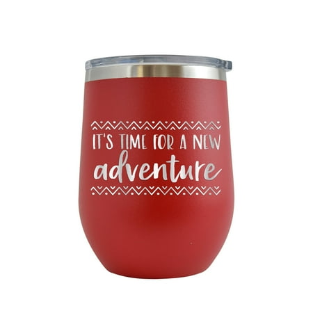 It s Time For A New Adventure - Engraved 12 oz Red Wine Cup Unique Funny Birthday Gift Graduation Gifts for Men or Women Adventure Outdoors Camping Climbing Hiking Rafting
It s Time For A New Adventure - Engraved 12 oz Red Wine Cup Unique Funny Birthday Gift Graduation Gifts for Men or Women Adventure Outdoors Camping Climbing Hiking Rafting