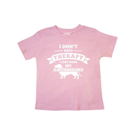 Inktastic No Therapy Dachshund Gift Toddler Boy or Toddler Girl T-Shirt