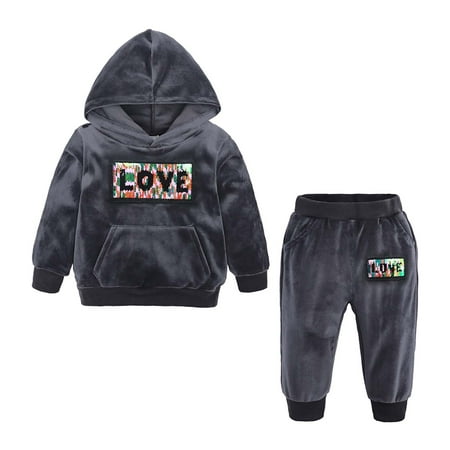 Kids Toddler Baby Boys Girls Autumn Winter Outfit Velvet Clothes Long Sleeve Hoodie Warm Sweatshirt Tops With kangaroo Pocket Jogger Long Pants 2Pcs Tracksuit Set 9 Months-7 Years
Kids Toddler Baby Boys Girls Autumn Winter Outfit Velvet Clothes Long Sleeve Hoodie Warm Sweatshirt Tops With kangaroo Pocket Jogger Long Pants 2Pcs Tracksuit Set 9 Months-7 Years