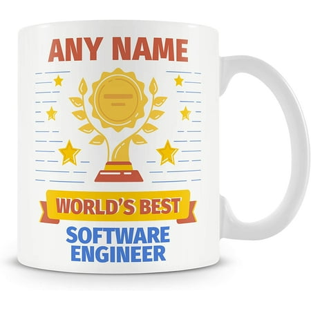 Software Engineer Mug - Worlds Best Award Personalised Cup Gift - Customise with Name
Software Engineer Mug - Worlds Best Award Personalised Cup Gift - Customise with Name