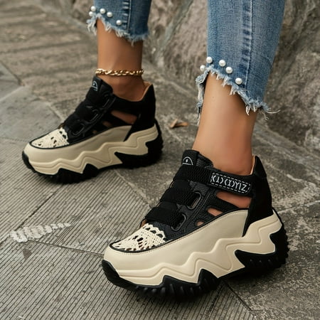 2024 All-Season Breathable Women s Platform Sneakers - Chic Cutout Style Easy Hook-and-Loop Durable & Comfortable-黑色||39码
2024 All-Season Breathable Women s Platform Sneakers - Chic Cutout Style Easy Hook-and-Loop Durable & Comfortable-黑色||39码