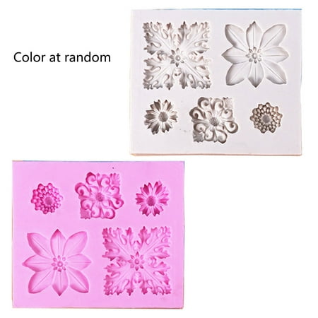 Mini Flower Silicone Cake Fondant Resin Molds Daisy Flower Roses Flower Molds