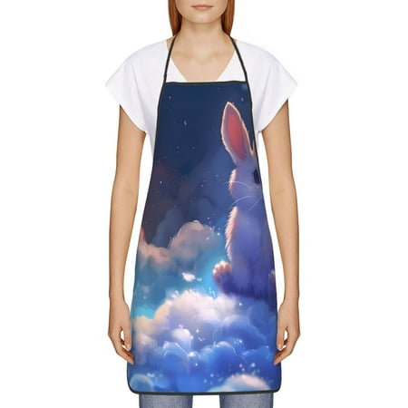 Goofa Bib Apron Unisex Aprons Adjustable Waterdrop Resistant Cooking Kitchen Apron for Chef Cloud Cute Rabbit Pattern Apron Bulk
Goofa Bib Apron Unisex Aprons Adjustable Waterdrop Resistant Cooking Kitchen Apron for Chef Cloud Cute Rabbit Pattern Apron Bulk