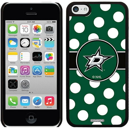 Dallas Stars Polka Dots Design on iPhone 5c Thinshield Snap-On Case by Coveroo