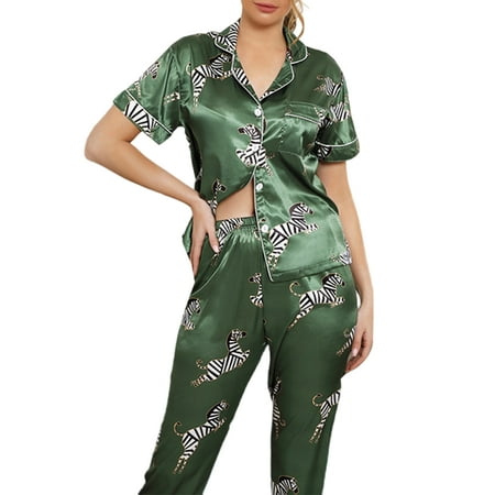 Colisha Women Sleepwear Satin Pajamas Sets Silk Nightgown Loose Summer 2 Pieces Outfits Nightwear Dark Green XL
Colisha Women Sleepwear Satin Pajamas Sets Silk Nightgown Loose Summer 2 Pieces Outfits Nightwear Dark Green XL