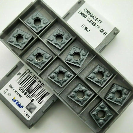 10PCS CNMG432-TF IC907 CNMG120408-TF IC907 Carbide Inserts Lathe turning insert
