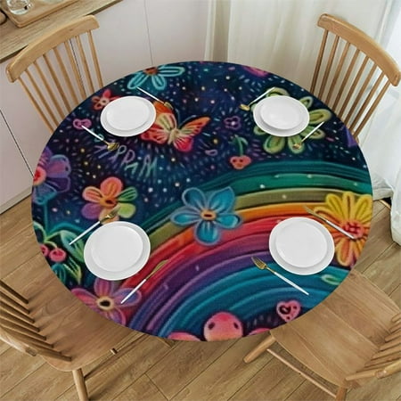 nygtbtfer Cartoon Flowers Round Fitted Tablecloth with Elastic Edge Cute Flowers Polyester Table Cloth Fits Round Tables Table Covers for Indoor Outdoor Picnic 46-50
nygtbtfer Cartoon Flowers Round Fitted Tablecloth with Elastic Edge Cute Flowers Polyester Table Cloth Fits Round Tables Table Covers for Indoor Outdoor Picnic 46-50