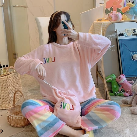 PIKADINGNIS Women Pajamas Set Warm Flannel Long Sleeve Pijama Suit Casual Homewear Clothes Autumn Winter 3 Piece Set Ladies Sleepwear Suit
PIKADINGNIS Women Pajamas Set Warm Flannel Long Sleeve Pijama Suit Casual Homewear Clothes Autumn Winter 3 Piece Set Ladies Sleepwear Suit