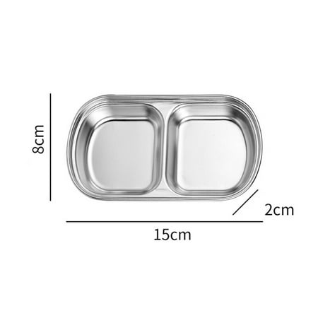 Stainless Steel Sauce Dishes for Kitchen Restaurant Sushi Dipping Bowl Mini Condiment Appetizer Plates with Compartment MU8669
Stainless Steel Sauce Dishes for Kitchen Restaurant Sushi Dipping Bowl Mini Condiment Appetizer Plates with Compartment MU8669