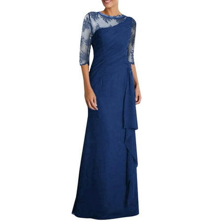 mveomtd Women Ladies Long Dress Lace Stitching Round Neck Elegant Dresses Half Sleeve Fashion Elegant Dress Formal Dress And Maternity Dress Blue
mveomtd Women Ladies Long Dress Lace Stitching Round Neck Elegant Dresses Half Sleeve Fashion Elegant Dress Formal Dress And Maternity Dress Blue