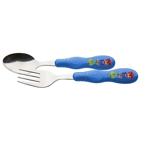 Pjma-3180 Flatware Set, Decorated, This Fork and Spoon set measures 5-3/4 inches long, with tines and a bowl made of durable stainless steel By Zak Designs