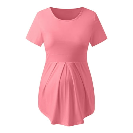 Wiueurtly Womens Maternity Irregular Soild Hem Tee Shirt Casual Short Sleeve Crew Neck Basic Nursed T Shirt Top Breastfeeding Maternity Tops Side Ruched
Wiueurtly Womens Maternity Irregular Soild Hem Tee Shirt Casual Short Sleeve Crew Neck Basic Nursed T Shirt Top Breastfeeding Maternity Tops Side Ruched