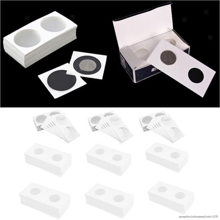 600 Pcs Coin Flips Assorment Cardboard Coin Holder Collection Supplies