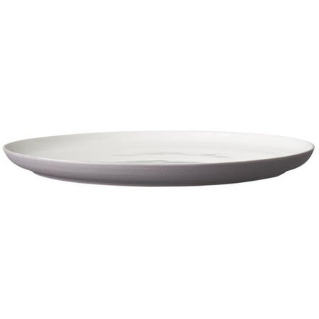Oneida HO1801030WH 12 in. Speckle Porcelain Coupe Plate White & Gray