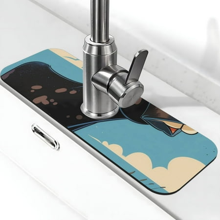 Xecao Whimsical Cartoon Cow for Kitchen Sink Splash Guard Faucet Mat Faucet Guard & Draining mat (15 X 5.5 )
Xecao Whimsical Cartoon Cow for Kitchen Sink Splash Guard Faucet Mat Faucet Guard & Draining mat (15 X 5.5 )