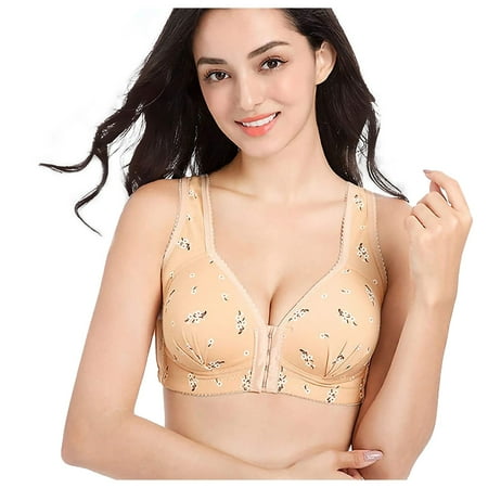 iOPQO womens t shirts Women s Sexy Breathable Bra Summer No Steel Ring Front Closure Printed Bra t shirts for women Khaki + 42
iOPQO womens t shirts Women s Sexy Breathable Bra Summer No Steel Ring Front Closure Printed Bra t shirts for women Khaki + 42