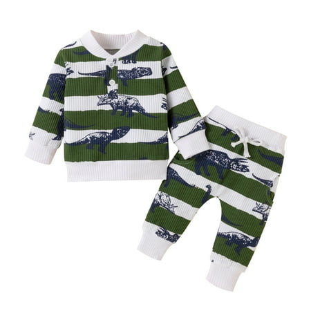 TAIAOJING Toddler Baby Boys Clothes Set Infant Girls Boys Dinosaur Print Sweatshirt Top+Pants Outfits For Boys 2-3 Years
TAIAOJING Toddler Baby Boys Clothes Set Infant Girls Boys Dinosaur Print Sweatshirt Top+Pants Outfits For Boys 2-3 Years