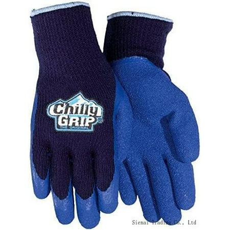 Chilly Grip A311 Blue Heavy Duty Textured Rubber Palm 3 Pairs Per Pack (M)