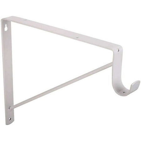 8 packs Prosource 21019PH-PCB-PS Shelf & Rod Bracket White Powder Coated