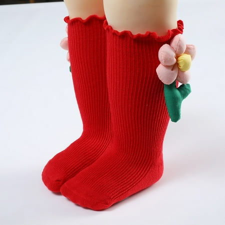 Quealent Flower Decoration Winter Warm Long Socks For Toddlers Boys Girls Children Kids Socks Princess Baby Socks with Grips Red 0-12 Months
Quealent Flower Decoration Winter Warm Long Socks For Toddlers Boys Girls Children Kids Socks Princess Baby Socks with Grips Red 0-12 Months