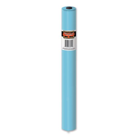 100a Baby Blue Disposable Plastic Banquet Party Table Cloth Roll