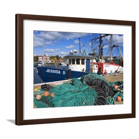 Commercial Fishing Boat, Gloucester, Cape Ann, Greater Boston Area, Massachusetts, New England, USA Framed Print Wall Art By Richard Cummins