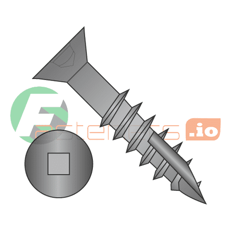 #8 x 1 1/4 Deep Thread Wood Screws / Square / Flat Head / Steel / Black Oxide / Type 17 Point Pt / With Nibs / Type 17 Point Point / With Nibs / 2/3 Thread (Quantity: 7 300 pcs)
#8 x 1 1/4 Deep Thread Wood Screws / Square / Flat Head / Steel / Black Oxide / Type 17 Point Pt / With Nibs / Type 17 Point Point / With Nibs / 2/3 Thread (Quantity: 7 300 pcs)