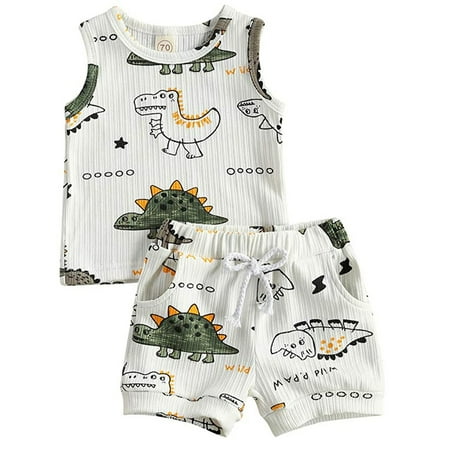 EHTMSAK Newborn Infant Baby Toddler Boy 2PCS Summer Clothing Set Outfits Tank Top and Shorts Set Sleeveless White 0-2Y 100
EHTMSAK Newborn Infant Baby Toddler Boy 2PCS Summer Clothing Set Outfits Tank Top and Shorts Set Sleeveless White 0-2Y 100