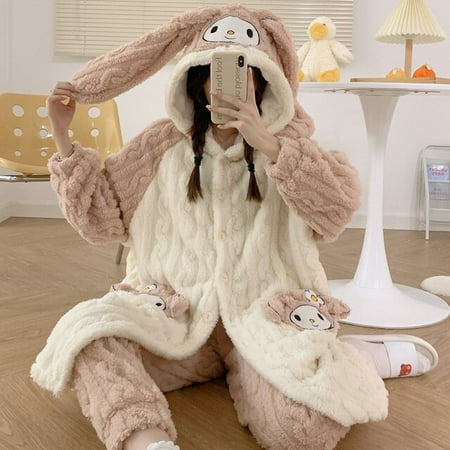 DanceeMangoo FUNISHI Inspissate Pajama Set Nightdress Flannel Womens pajamas Hooded Loose Version пижама женская Winter Pajamas Plush XXL
DanceeMangoo FUNISHI Inspissate Pajama Set Nightdress Flannel Womens pajamas Hooded Loose Version пижама женская Winter Pajamas Plush XXL