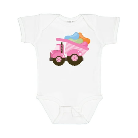Inktastic Easter Jelly Bean Truck Gift Baby Girl Bodysuit