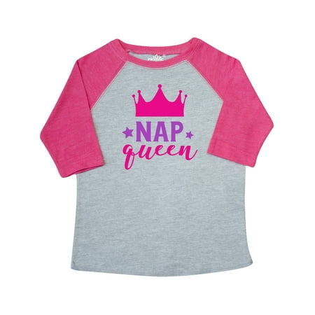 Inktastic Nap Queen Crown Stars - Pink Purple Gift Toddler Toddler Girl T-Shirt