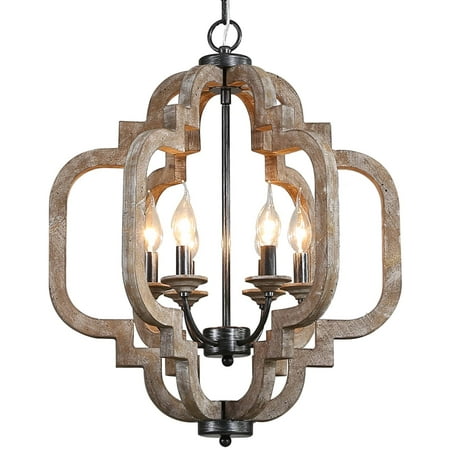 TOMIYA Wood Farmhouse Chandelier 6-Light Pendant Lighting Kitchen Island
TOMIYA Wood Farmhouse Chandelier 6-Light Pendant Lighting Kitchen Island