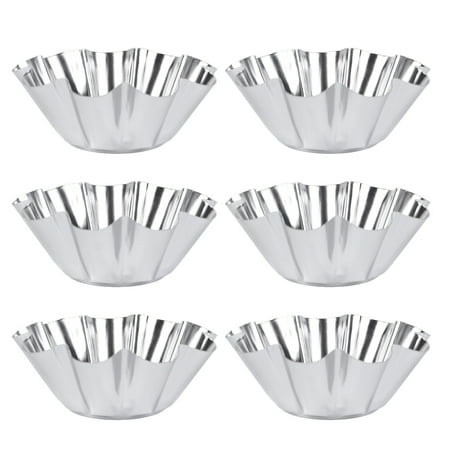 NUOLUX 6Pcs Delicate Stainless Steel Useful Tart Pans Flower Reusable Cupcake Muffin Baking Cup Mold for Kitchen(Silver)
NUOLUX 6Pcs Delicate Stainless Steel Useful Tart Pans Flower Reusable Cupcake Muffin Baking Cup Mold for Kitchen(Silver)