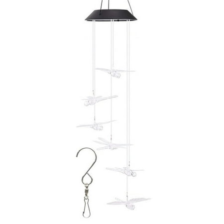 LIHUA Dragonfly Shape Wind Chime Light Color Changing Plastic Ornament Pendant Wind Bell Lamp Housewarming Gift
LIHUA Dragonfly Shape Wind Chime Light Color Changing Plastic Ornament Pendant Wind Bell Lamp Housewarming Gift