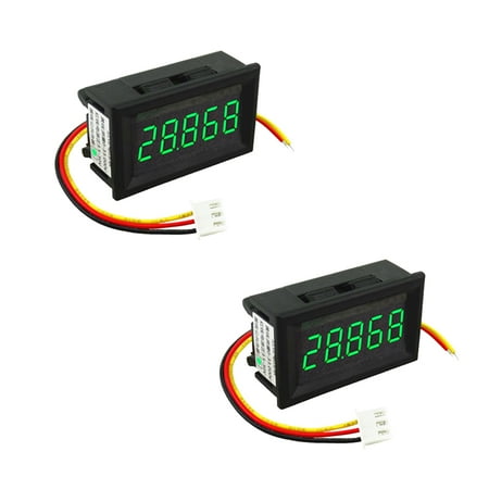 2PCS 3 Wire 3.5-30V LED Panel Digital Display age Meter meter Green for All Kinds of age Measurement Purpose
2PCS 3 Wire 3.5-30V LED Panel Digital Display age Meter meter Green for All Kinds of age Measurement Purpose