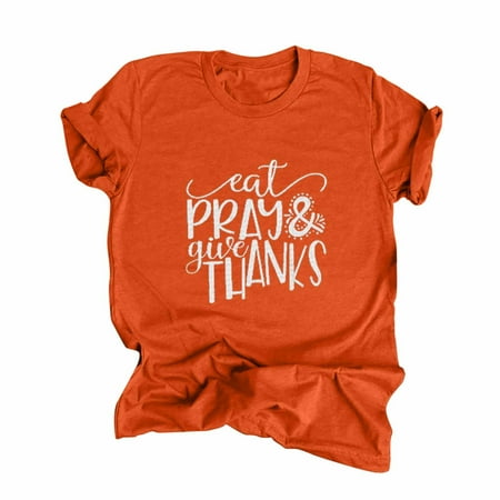 Shirts for Women Womens Tops Dressy Casual Women s Casual Thanksgiving Print Pullover Short Sleeve T-Shirt Tops Shirt Off The Shoulder Tops for Women Tube Tops for Women on Sales Orange 2XL
Shirts for Women Womens Tops Dressy Casual Women s Casual Thanksgiving Print Pullover Short Sleeve T-Shirt Tops Shirt Off The Shoulder Tops for Women Tube Tops for Women on Sales Orange 2XL